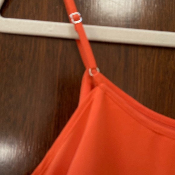 1. STATE Orange flouncy cold shoulder sleeve top - Picture 9 of 9
